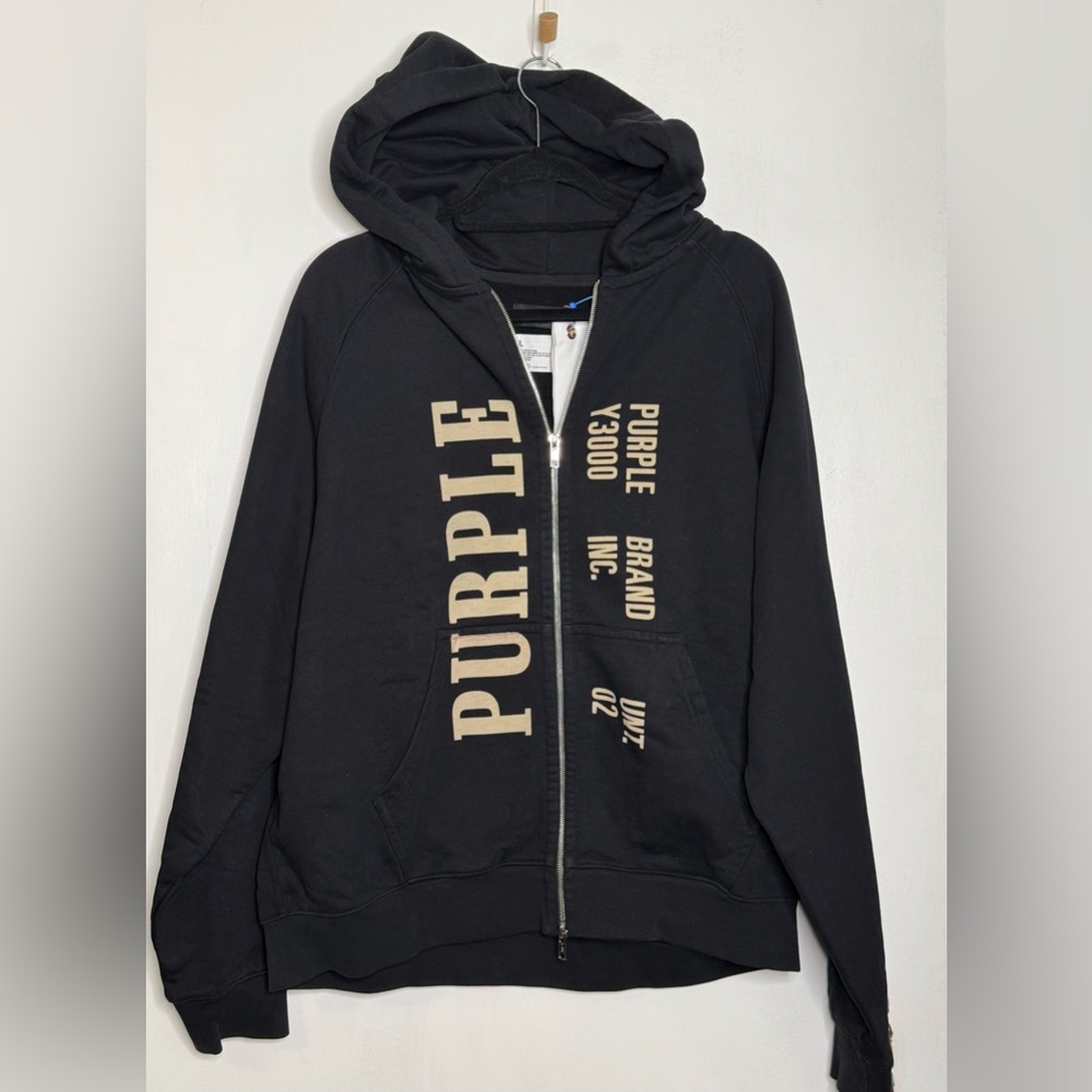 Purple Brand double zip hoodie